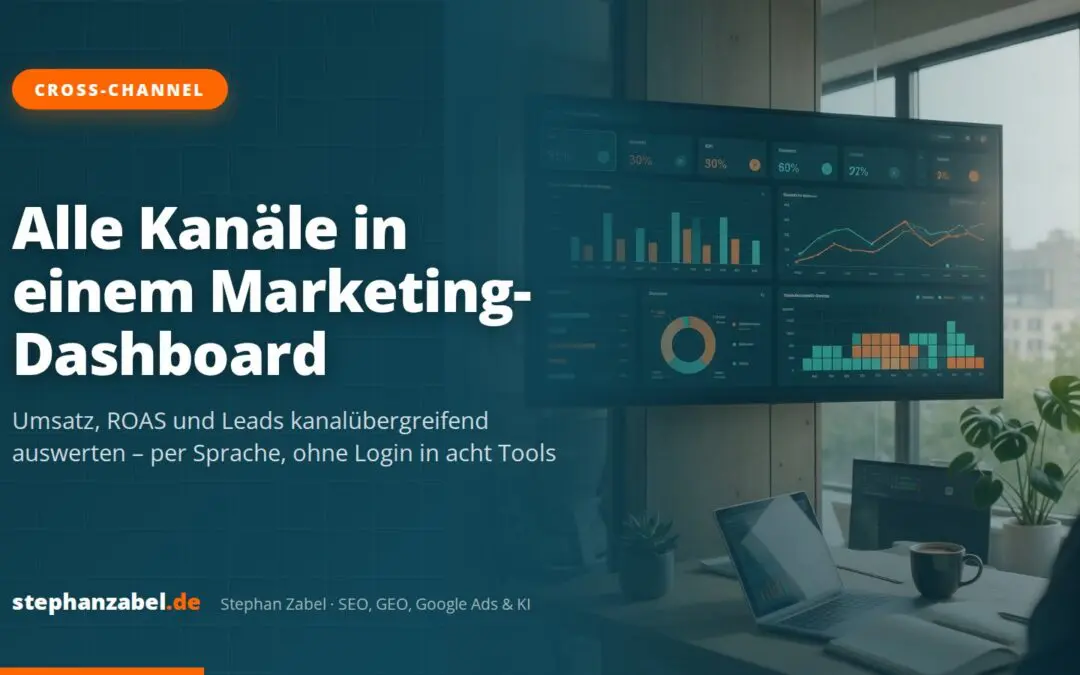 Interaktives Cross-Channel-Marketing-Dashboard: Demo mit Beispieldaten für B2B und E-Commerce