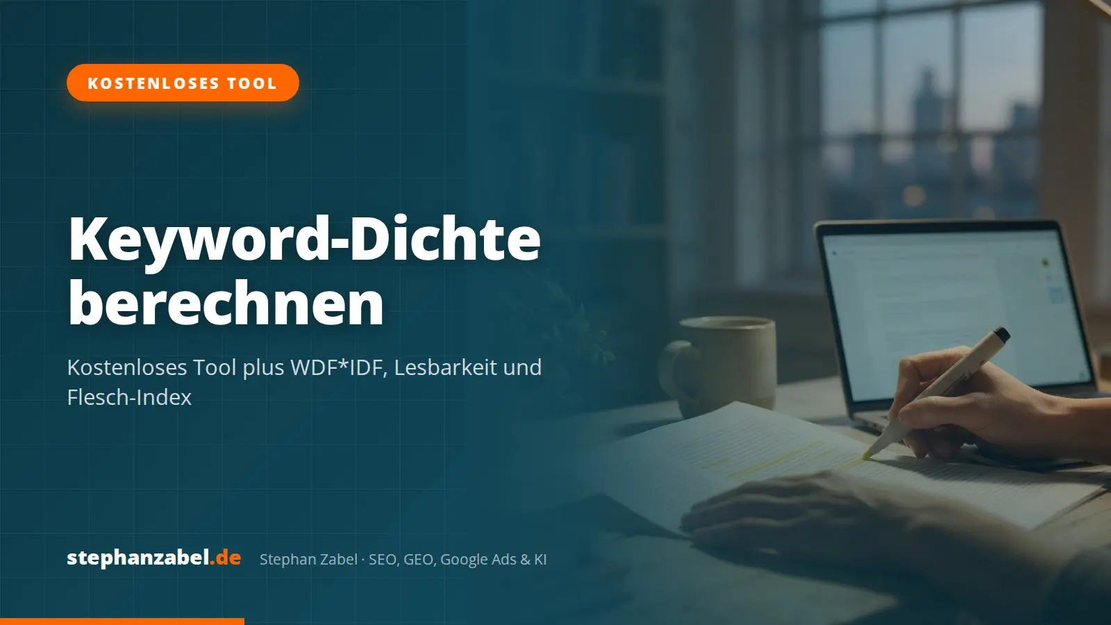 Keyword-Dichte berechnen: kostenloses Tool und WDF*IDF