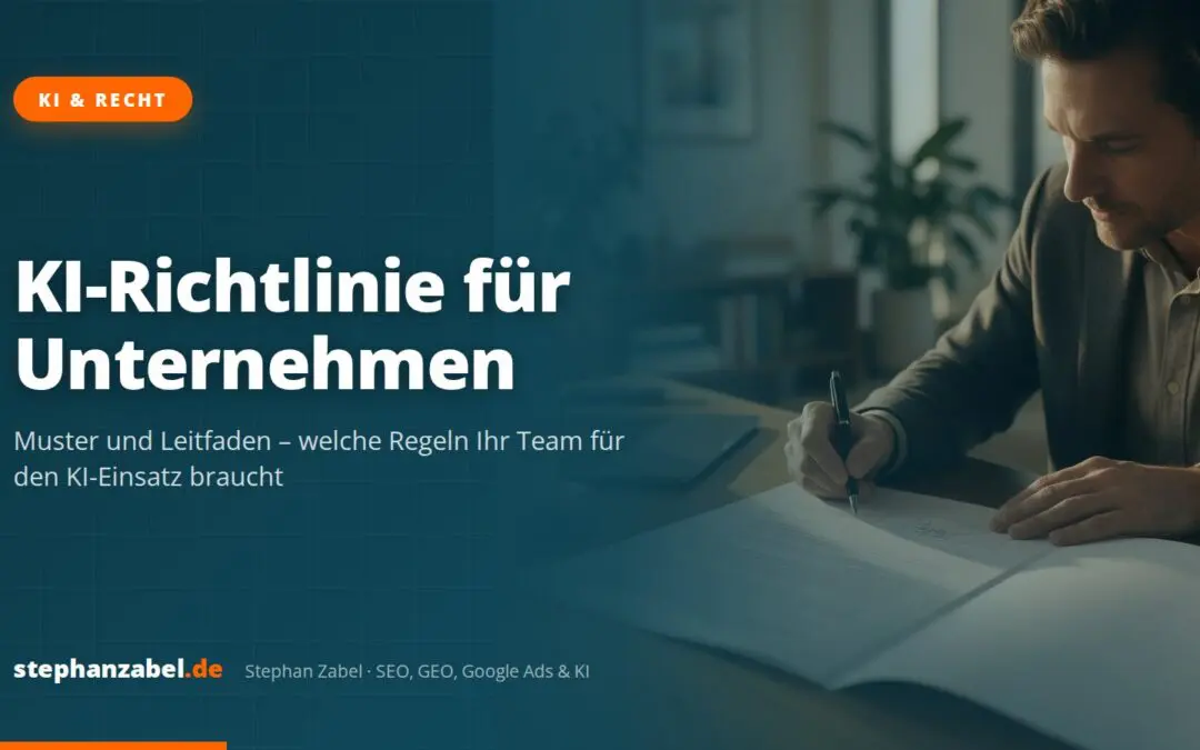 KI-Richtlinie für Unternehmen: Muster und Leitfaden
