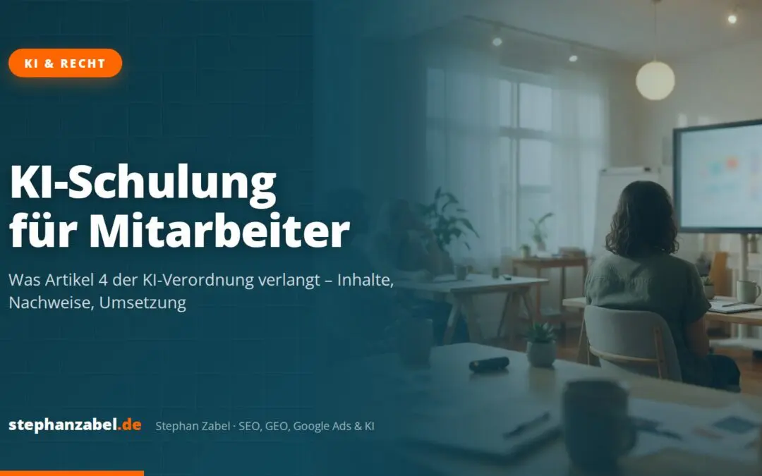 KI-Schulung für Mitarbeiter: Was Artikel 4 der KI-Verordnung verlangt