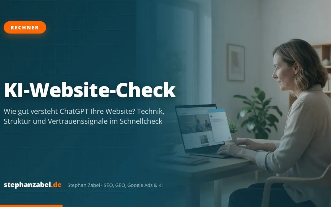 Website-Check für die KI-Suche: Ist Ihre Website für ChatGPT, Perplexity und Google AI Mode sichtbar?