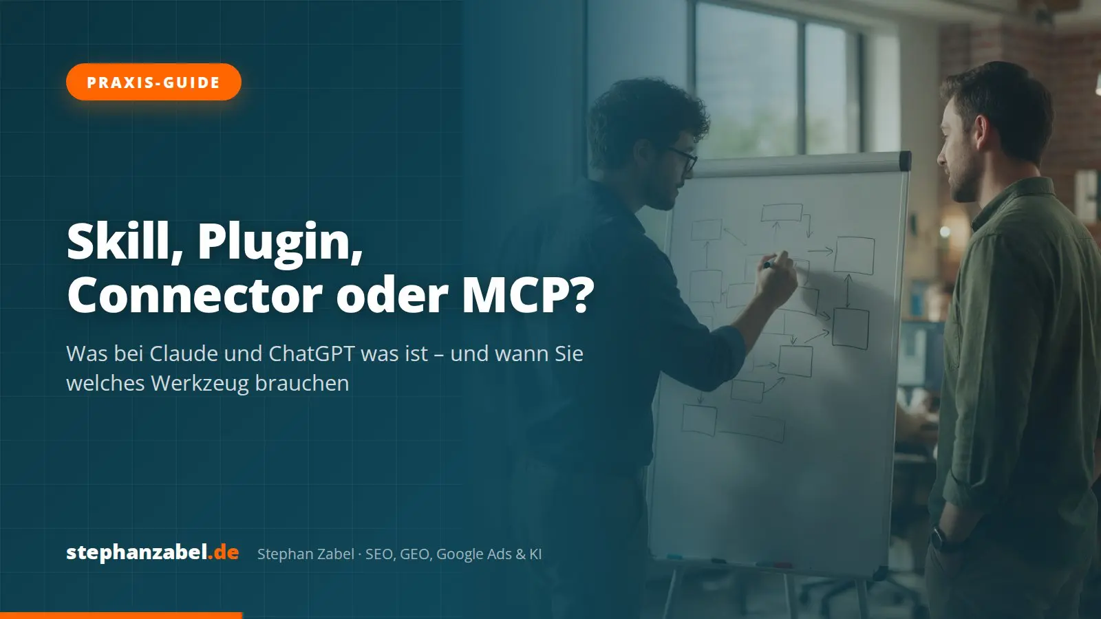 Titelbild: Skill, Plugin, Connector oder MCP? Skill, Plugin, Connector oder MCP? Was ist was bei Claude & ChatGPT – der große Praxis-Guide